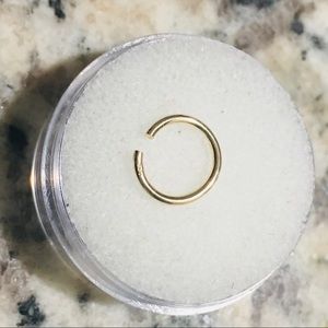 14K Gold Hoop Nose Ring